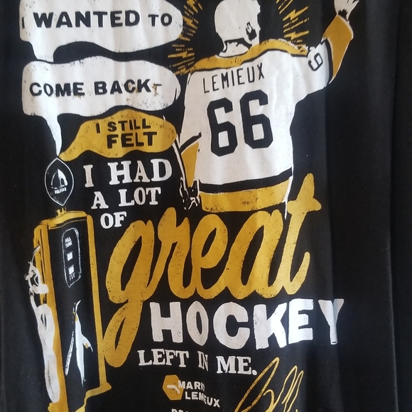 Vtg Pittsburgh Penguins Mario Lemieux tshirt - Picture 2 of 5
